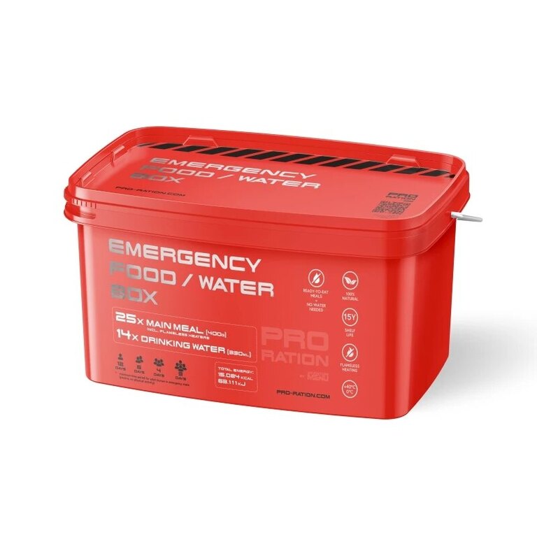 Nouzové balení potravin Emergency Food / Water Pro Ration®, box 25 porcí