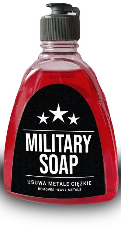 Speciální tekuté mýdlo na ruce, tělo a vlasy Military Soap®